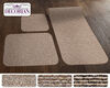 rv interior rugs prest-o-fit 3-piece rug set for hallway kitchen and bathroom - pecan