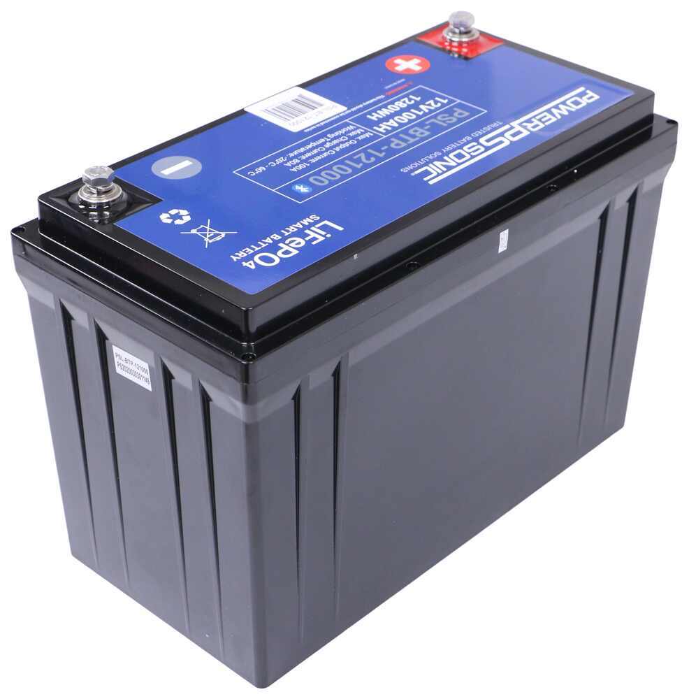 Power Sonic RV Lithium Battery - LiFePO4 - Bluetooth - Group 27 - 12V ...