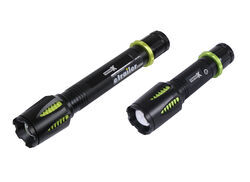 FirePoint X Tactical Flashlight Set - Lithium Ion - USB Rechargeable - 8" & 6-3/4" Long - PT26NJ