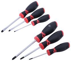 Screwdriver Set with Magnetic Tips - Phillips and Slotted - 6 Pieces - PT82VR