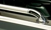 raised side bed rails 1-3/4 inch putco locker truck - polished stainless steel