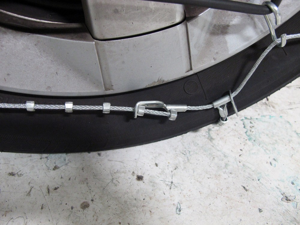 2008 Toyota Prius Glacier Cable Tire Chains Ladder Pattern Roller