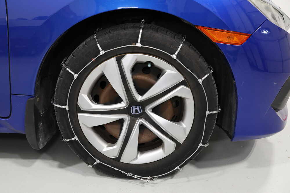2012 Honda Civic Glacier Cable Tire Chains Ladder Pattern Roller