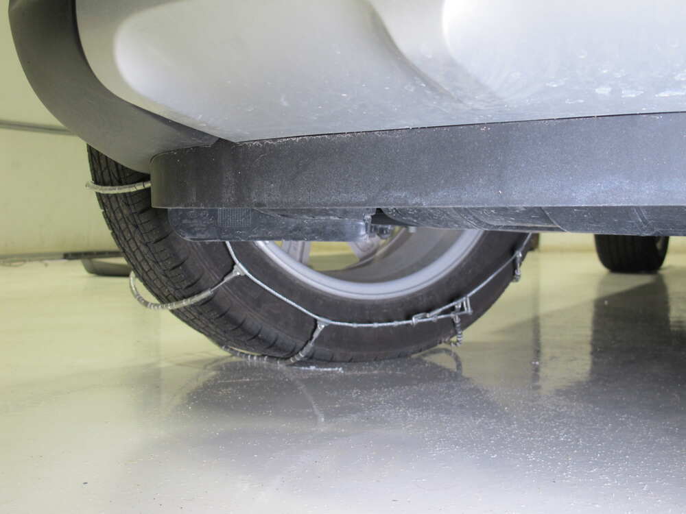 2014 Kia Soul Glacier Cable Tire Chains Ladder Pattern Roller Links