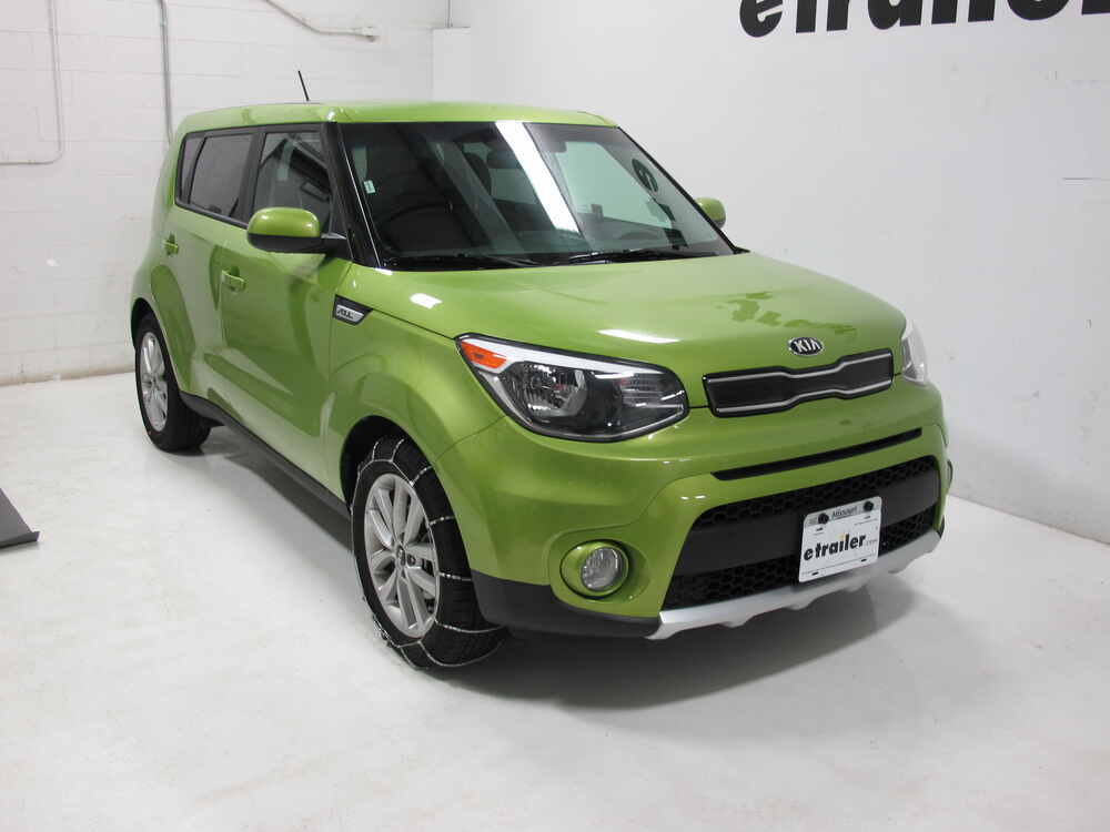 2014 Kia Soul Glacier Cable Tire Chains Ladder Pattern Roller Links