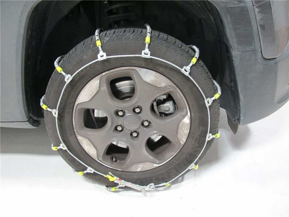 2015 Jeep Renegade Glacier Cable Tire Chains Ladder Pattern Roller