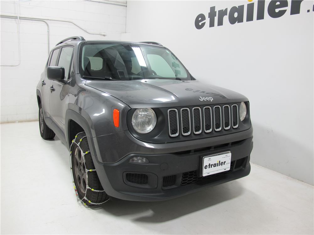 2015 Jeep Renegade Glacier Cable Tire Chains Ladder Pattern Roller