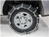 2018 toyota tacoma  tire chains on road only glacier w/ cam tighteners - ladder pattern twist links assisted tensioning 1 pair