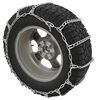 tire chains steel twist link glacier w/ cam tighteners - ladder pattern links assisted tensioning 1 pair