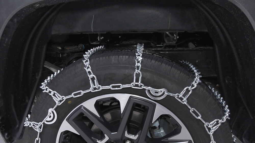 2007 Toyota Tundra Glacier Tire Chains w/ Cam Tighteners Ladder