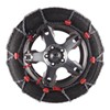 on road only class s compatible pewag servo rs tire chains - diamond pattern square links self tensioning 1 pair