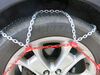 2014 ford escape  tire chains steel square link on a vehicle