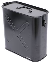 Phoenix USA Utility/Trash Can with Lid - Latchable - Black - 5.5 Gallon - PXPH3819