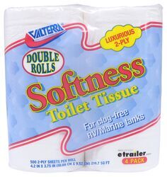 Softness Double Roll RV Toilet Tissue - 2 Ply - 4 Pack - Q23638