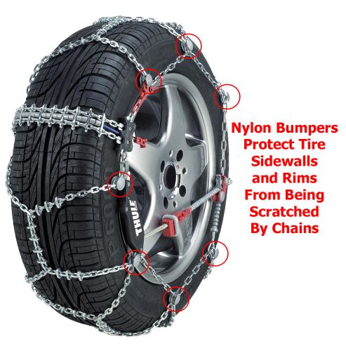 Sold in Pairs Thule 12mm CB12 Passenger Car Snow Chain Size 065 
