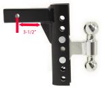 EZ Heavy Duty Adjustable Hitch with Combo Ball - 8