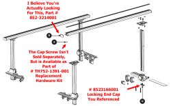 Replacement Crossbar End Cap for Thule Xsporter TH500XT Truck