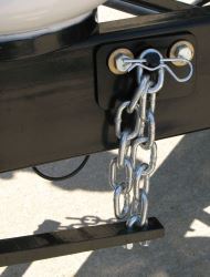 How to Mount Weight Distribution Chain Lift Brackets on Trailer with ...