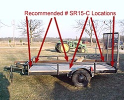 Where Do I Install D Ring Tie Downs On A 6x10 Wood Bed Utility Trailer Etrailer Com