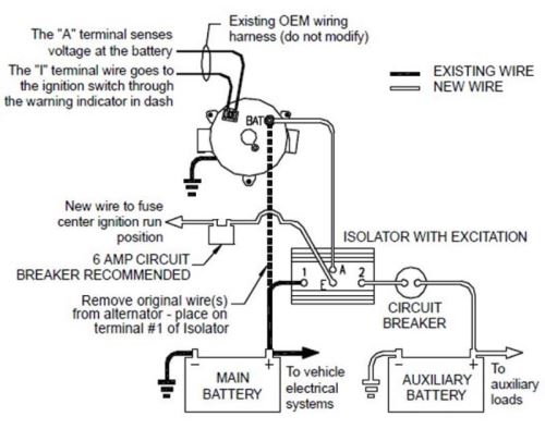 Deka Battery Isolator Installation Kit for Delco-GM CS Alternators Deka ...