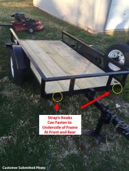 Do Tie-Down Points/E-Track Need to Be Installed to Secure Arctic Cat to 4 x  8 Foot Utility Trailer