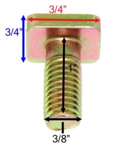 Thickness of T-Bolt ...