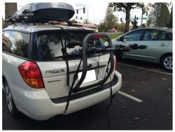 subaru legacy bike rack