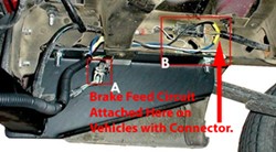 Where to find the Electric Brake Wire on a 2006 Ford E250 Van