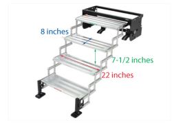 Dimensions for TorkLift GlowStep Revolution Scissor Steps # TLA8004 ...