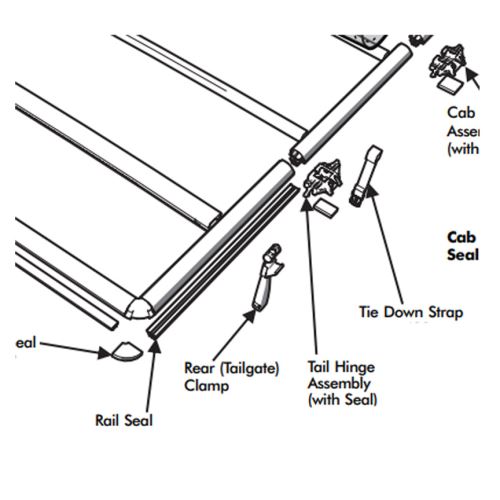 Replacement Tail Clamp Assembly for Extang Tonneau Covers - Qty 1 ...