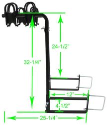 swagman 80501 around the spare deluxe bike rack