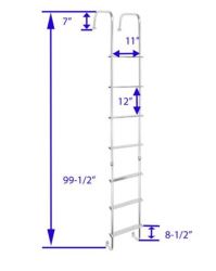 Model LA-148 For Universal Outdoor RV Starter Ladder 