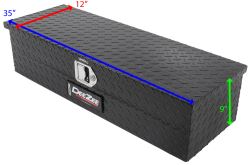 Dimensions of the DeeZee Specialty Series ATV Toolbox # M206