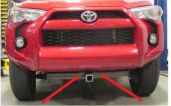 Can Tow Hooks of 2018 Toyota 4Runner be Used When Front Hitch is