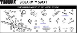 Thule Sidearm Parts for Compatibility with Subaru Factory Roof