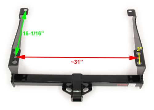 Curt Trailer Hitch Receiver - Custom Fit - Class IV - 2" CURT Trailer ...