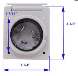 travel trailer power cord hole