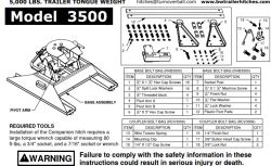 B&w Companion 3000 Installation Manual