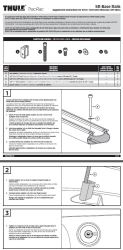 Installation of Thule TracRac Sliding Ladder Rack Base Rail in GMC