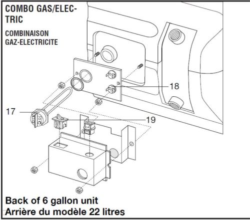 Rv water heater parts diagram