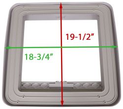 Outer Dimensions of the MaxxAir MaxxShade Roller Shade | etrailer.com