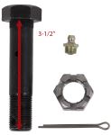 Wet Equalizer Bolt with Castle Nut, Grease Zerk and Cotter Pin - 3-1/2 ...