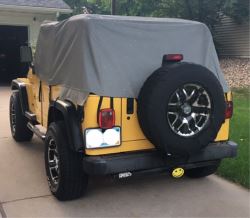 What Size Spare Tire Cover Is Needed for a Jeep Wrangler with 245/75-17  Tires 