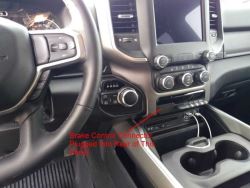 Brake Controller Plug Location on 2019 Ram 1500 | etrailer.com