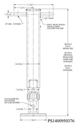 What is the Diameter of the Crank Input Shaft on Pro Series Drop Leg ...