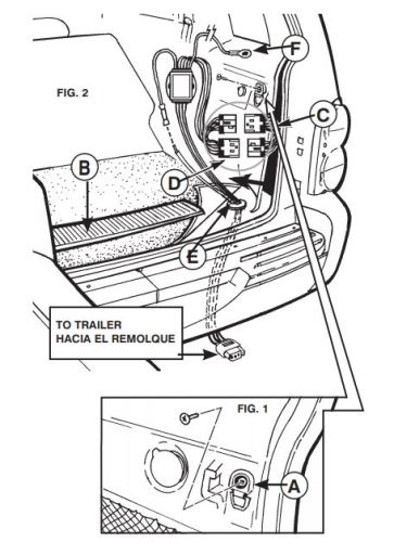 Hopkins Plug-In Simple Vehicle Wiring Harness with 4-Pole Flat Trailer ...