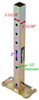 drop down jack weld-on fulton square leg for stabilizer 20 inch long
