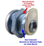 Replacement Lock Cylinder for UWS Toolboxes w Square Paddle Handles ...