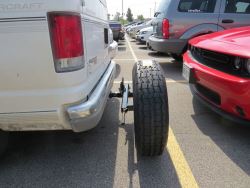 Can Truck Tailgate Come Down When Using Roadmaster Spare Tire Carrier