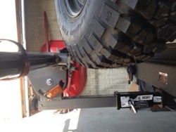 Hitch Extension with a 4 inch Drop Recommendation for Clearing a 2009 Jeep  Wrangler 33 inch Spare 